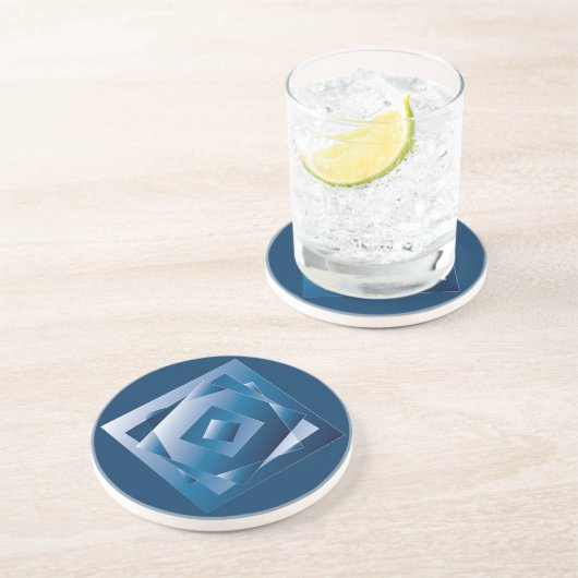 青グラデーション1 コースター (側面)