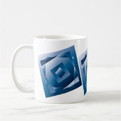 青グラデーション1 コーヒーマグカップ (左)