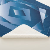 青グラデーション1 シェルパブランケット (3/4)