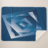 青グラデーション1 シェルパブランケット (正面(横))