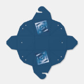 青グラデーション1 フェイバーボックス (折り畳みなし)