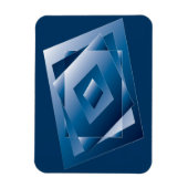 青グラデーション1 マグネット (縦)