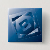 青グラデーション1 缶バッジ (正面)