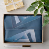 青グラデーション1 薄葉紙 (ギフト)