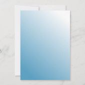 青グラデーション57th誕生日招待状メンズ写真 招待状 (裏面)