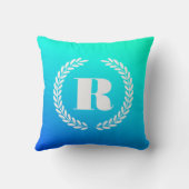 青グラデーション クッション (裏面)