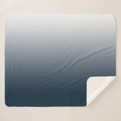 青グラデーション シェルパブランケット (正面(横))