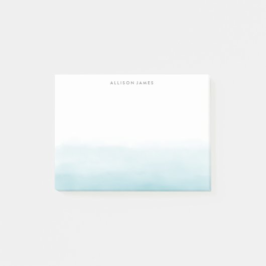 青グラデーション ポストイット (正面)