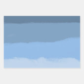 青グラデーション ラッピングペーパーシート (正面2)