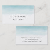 青グラデーション 名刺 (正面/裏面)