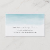 青グラデーション 名刺 (裏面)