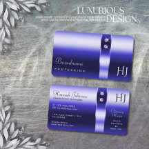 青グラデーショ王室のンきらめくダイヤモンドイニシャル