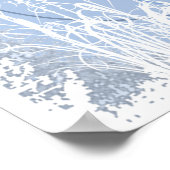 青グランジでKRW ポスター (角)