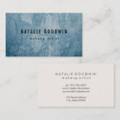 青グランジコンテンポラリー 名刺 (正面/裏面)