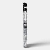 青グランジ線フラグiPhoneケース Case-Mate iPhoneケース (裏面 / 左)