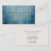 青グランジ色 名刺 (正面/裏面)