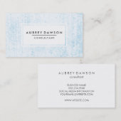 青グランジ 名刺 (正面/裏面)