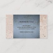 青グランジ |壁テクスチャの背景 名刺 (裏面)