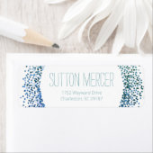 青グリッター円 ラベル (インサイチュ)