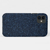 青グリッター効果 Case-Mate iPhoneケース (裏面(横))