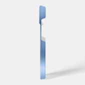 青グリッター パーソナライズされた iPhoneケース (左側面)