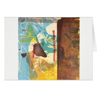 青ケシの抽象美術カード