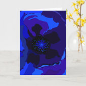 青ケシ カード (黄色い花)