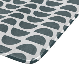 青コンテンポラリー抽象芸術幾何プリント カッティングボード