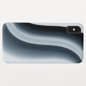 青コンテンポラリー曲線 Case-Mate iPhoneケース (裏面(横))