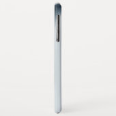 青コンテンポラリー曲線 Case-Mate iPhoneケース (裏面/左)