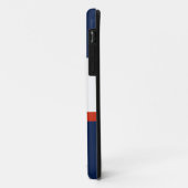 青コンテンポラリー。オレンジと白のiphoneケース Case-Mate iPhoneケース (裏面/左)