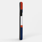 青コンテンポラリー。オレンジと白のiphoneケース Case-Mate iPhoneケース (裏面/右)