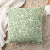 青コンテンポラリー/緑(アイボリーシェイプ) クッション (ブランケット)