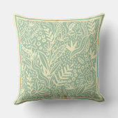 青コンテンポラリー/緑(アイボリーシェイプ) クッション (裏面)