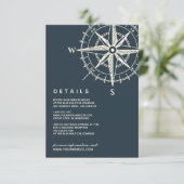 青コンパス |の結婚ゲスト詳細 招待状 (スタンド正面)