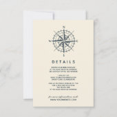 青コンパス |の結婚ゲスト詳細 招待状 (正面)