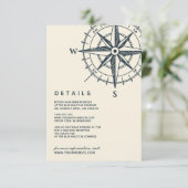 青コンパス |の結婚ゲスト詳細 招待状 (スタンド正面)