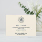 青コンパス |ウェディングレセプションエンクロージャ 招待状 (スタンド正面)