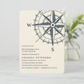 青コンパス |ブリデスメイド・ランチョン結婚ズ 招待状 (スタンド正面)