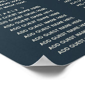 青コンパス |航海のの結婚座席表 ポスター (角)