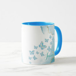 青コンボ大理石マグ マグカップ
