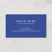 青ゴム印のいかりをテーマに航海のした 名刺 (裏面)