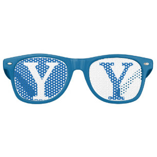 青ゴーグル レトロサングラス