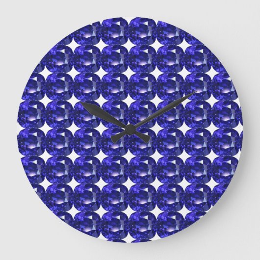 青サファイア ラージ壁時計 (正面)