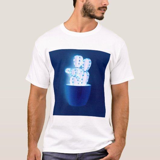 青サボテン Tシャツ (正面)