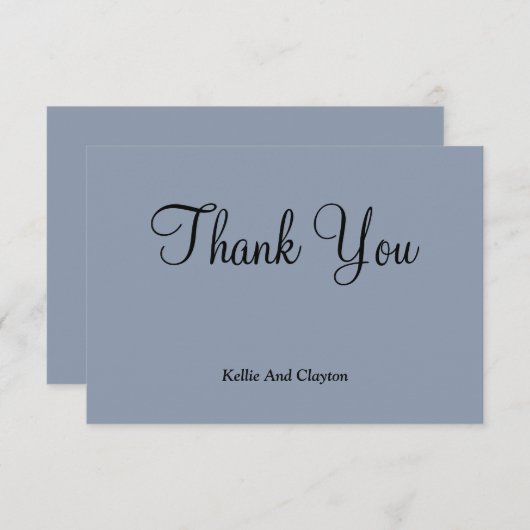 青サンキューカード (正面/裏面)