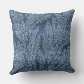 青サンゴ化粧枕 | ビーチ装飾用クッション クッション (裏面)