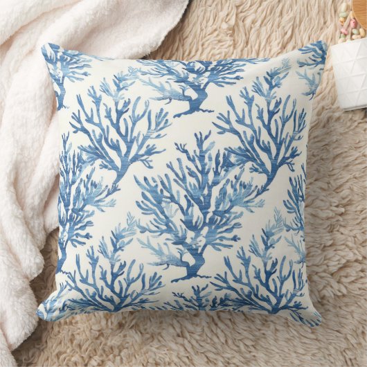 青サンゴ枕 | サンゴ装飾用クッション クッション (ブランケット)