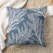 青サンゴ枕 | ビーチアクセント装飾用クッション クッション (ブランケット)