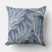 青サンゴ枕 | ビーチアクセント装飾用クッション クッション (正面)